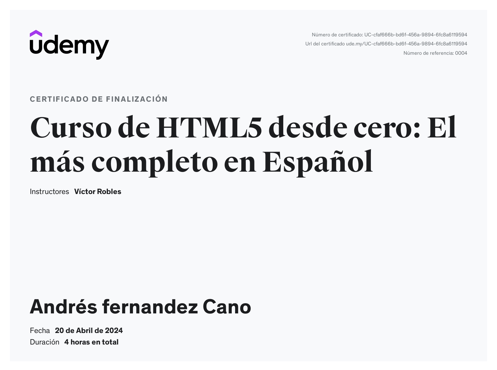 Imagen del Certificado