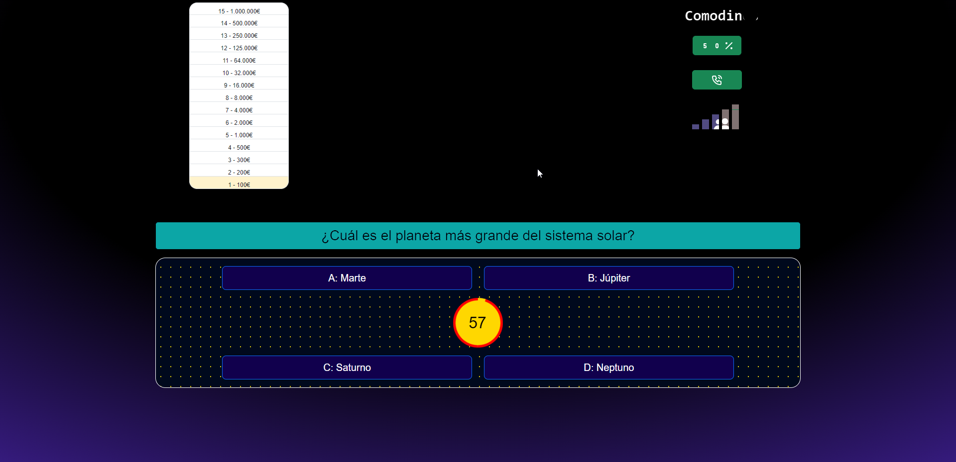Imagen juego quien quiere ser millonario